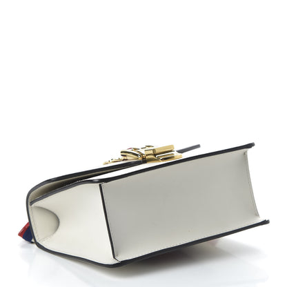 Gucci Calfskin Mini Sylvie Chain Shoulder Bag White 4 of 11