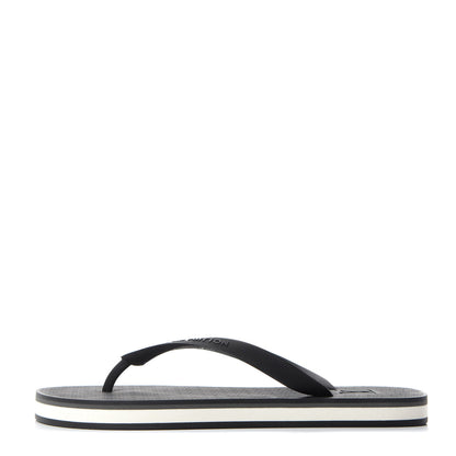 Louis Vuitton Rubber Mens Molitor Thong Sandals 7 Black 1 of 8