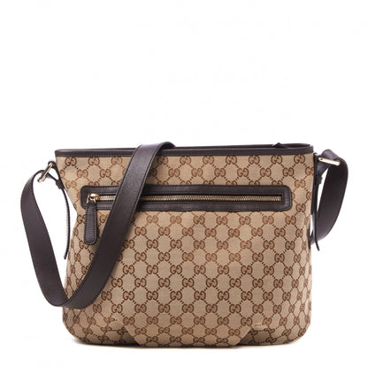 Gucci Monogram Messenger Bag Dark Brown 1 of 9