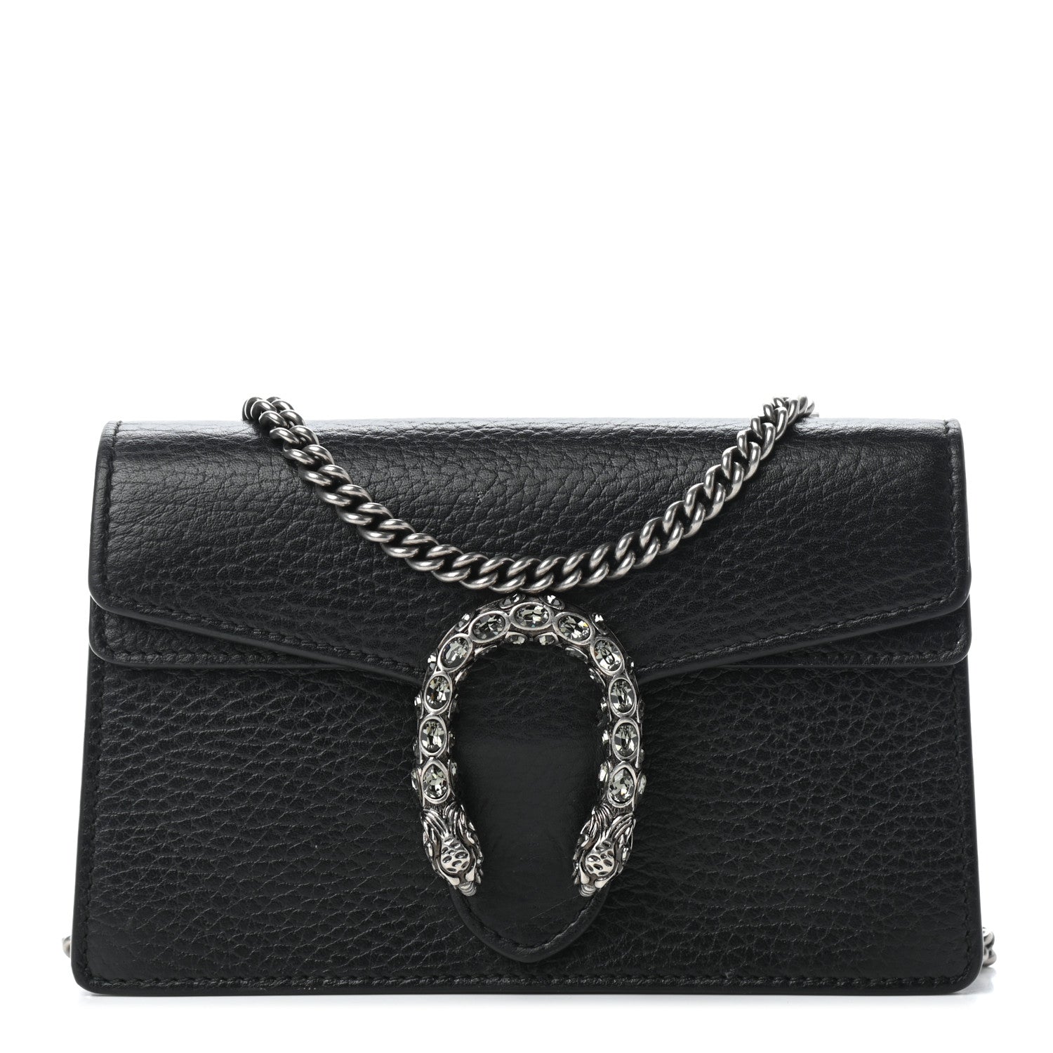 Gucci Calfskin Super Mini Dionysus Shoulder Bag Black 1 of 9