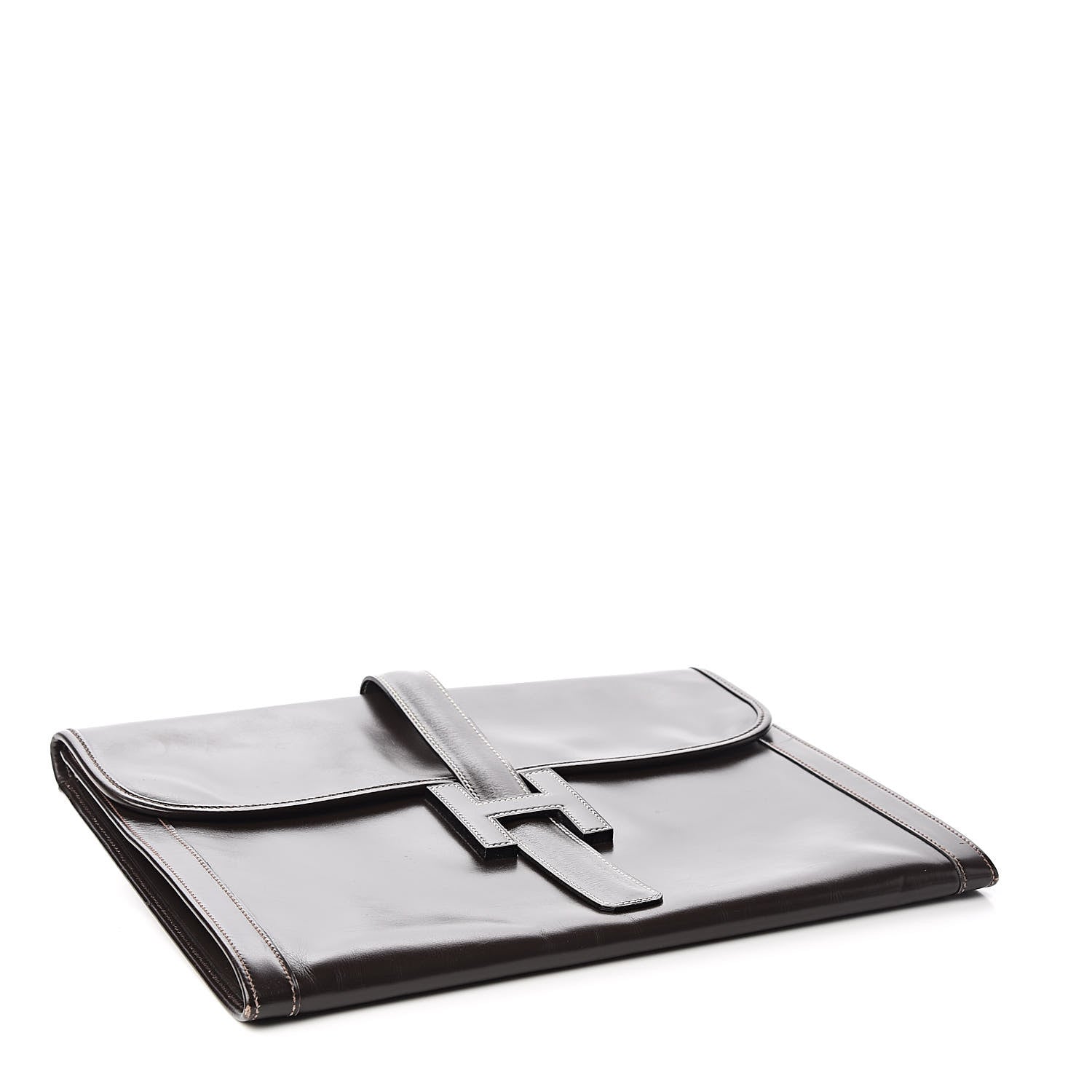 Hermes Box Jige GM Clutch Chocolate 4 of 12