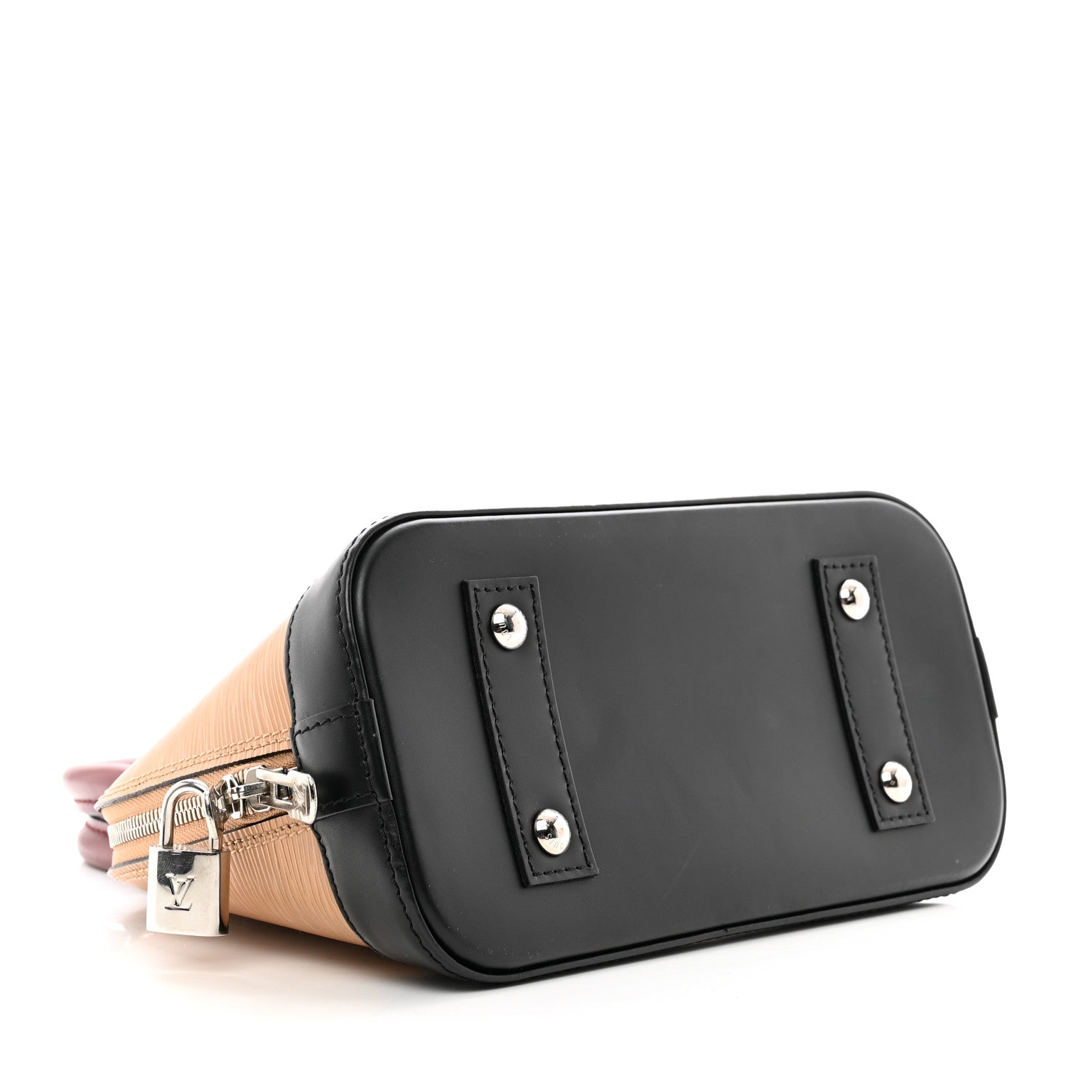 Louis Vuitton Epi Tri-Color Alma BB Vanilla Fuchsia Black 4 of 9