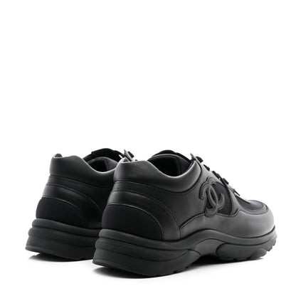 Chanel Calfskin Lambskin CC Uniform Sneakers 42 Black 4 of 12