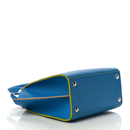 Fendi Vitello Dolce Mini 3jours Tote Blue Royal 3 of 10