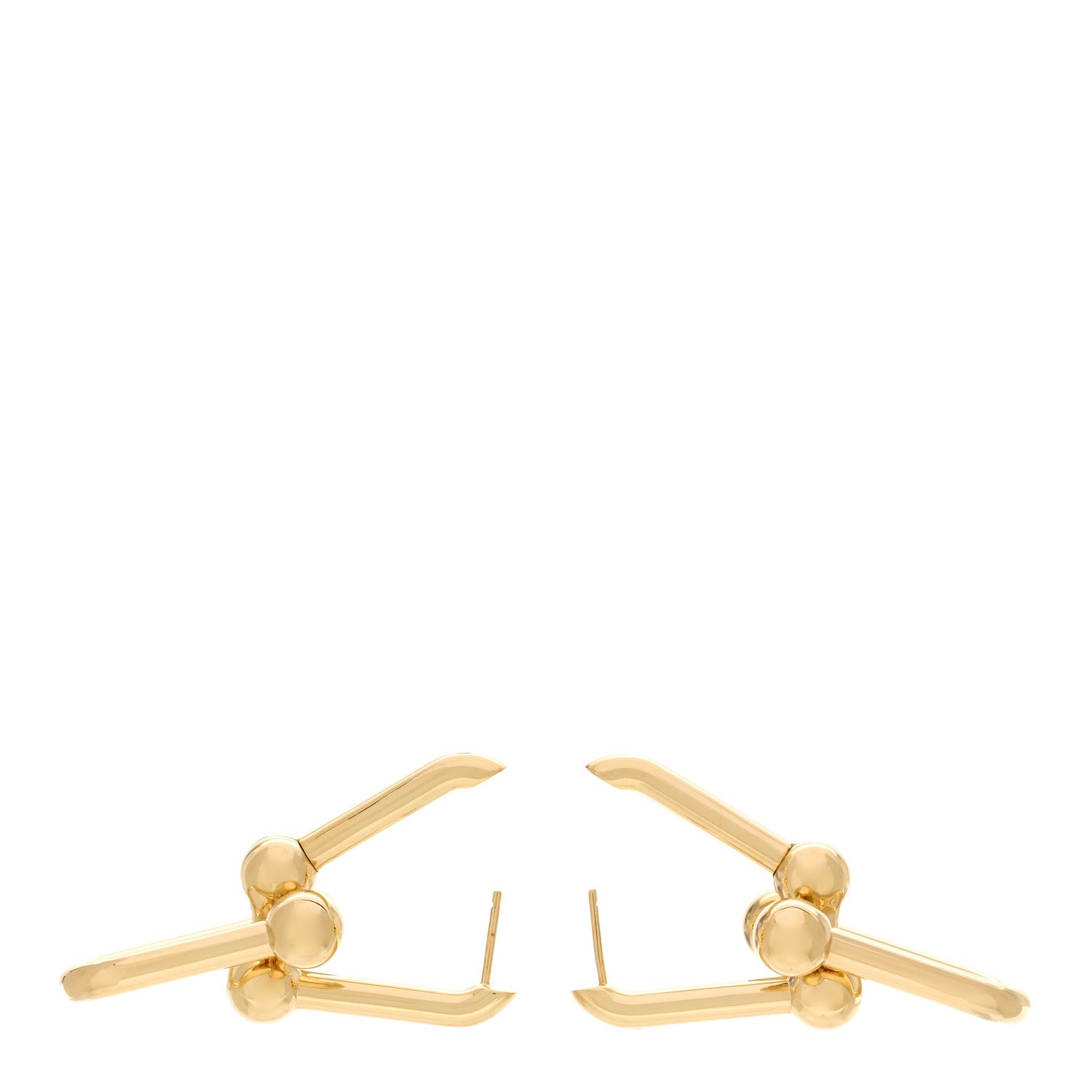 Tiffany 18K Yellow Gold Extra Large HardWear Link Earrings 3 of 5