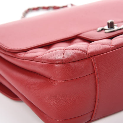 Chanel Caviar Quilted All About Flap Bag Red 9 of 14