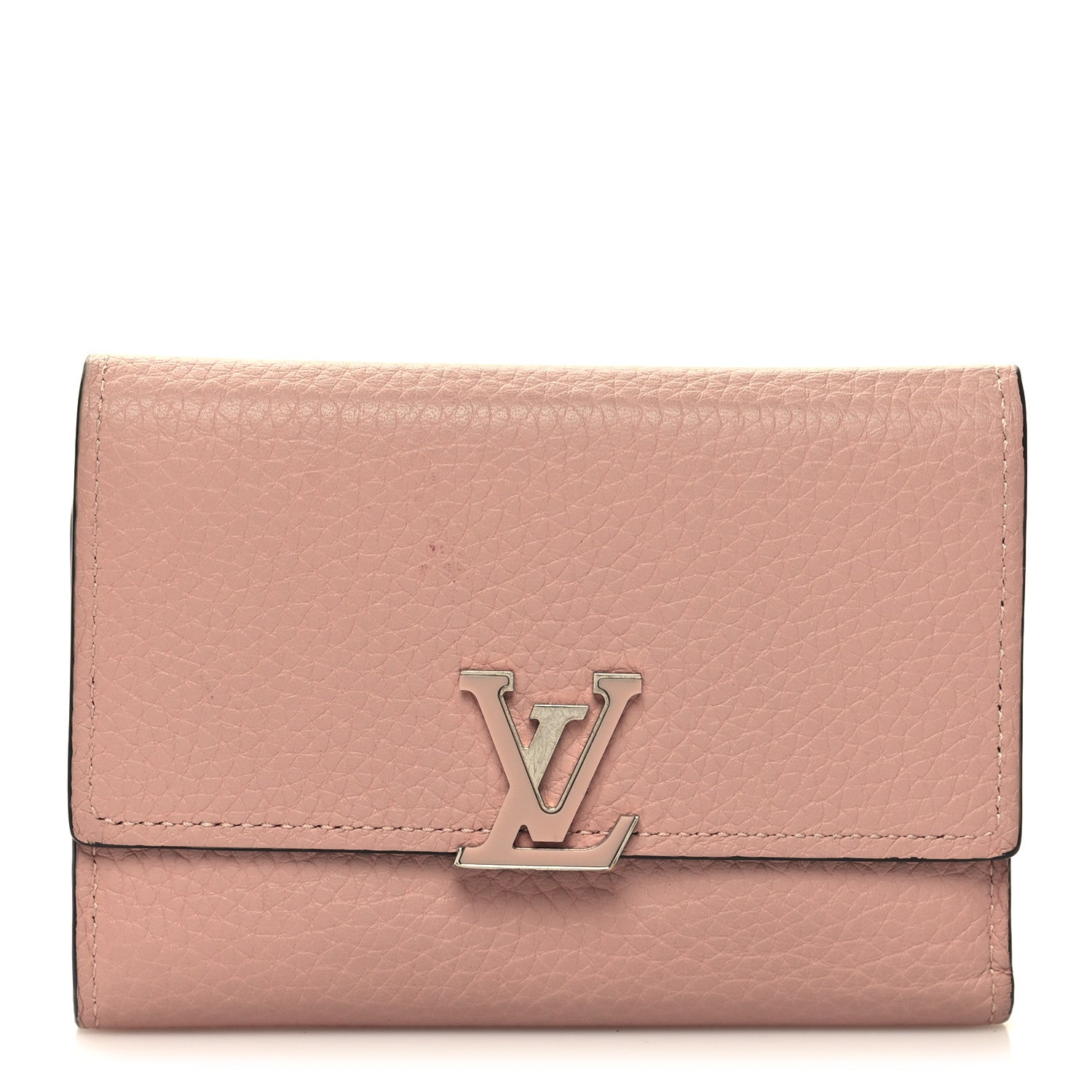 Louis Vuitton Taurillon Capucines Compact Wallet Magnolia 1 of 11