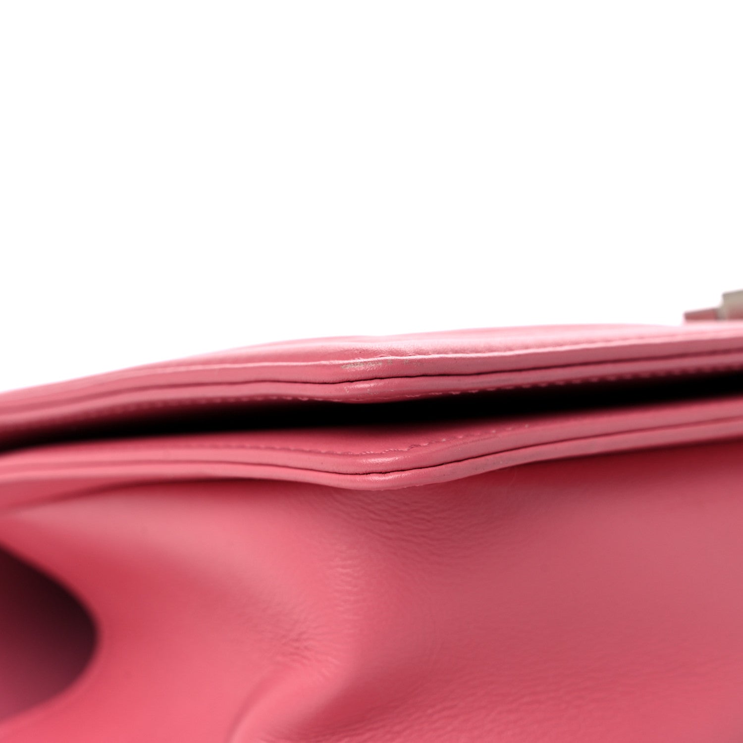 Chanel Calfskin Chevron Quilted Medium Boy Flap Pink 8 of 13