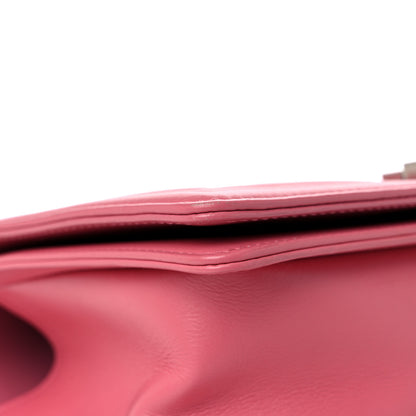 Chanel Calfskin Chevron Quilted Medium Boy Flap Pink 8 of 13