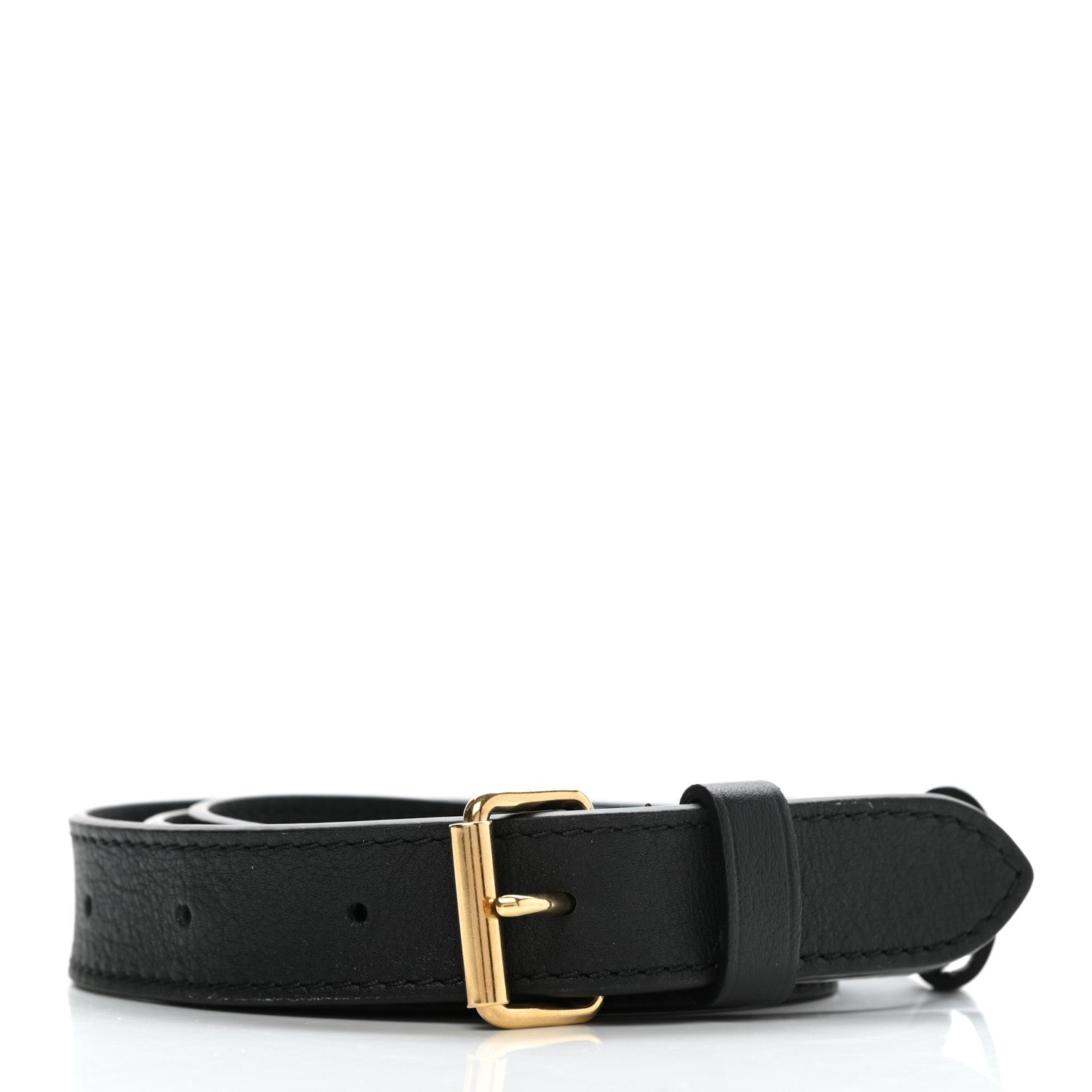 Louis Vuitton Calfskin Odeon Adjustable Shoulder Strap Black 2 of 4