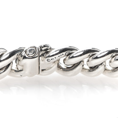 David Yurman Sterling Silver 18K Yellow Gold Belmont Curb Link ID Bracelet 4 of 6