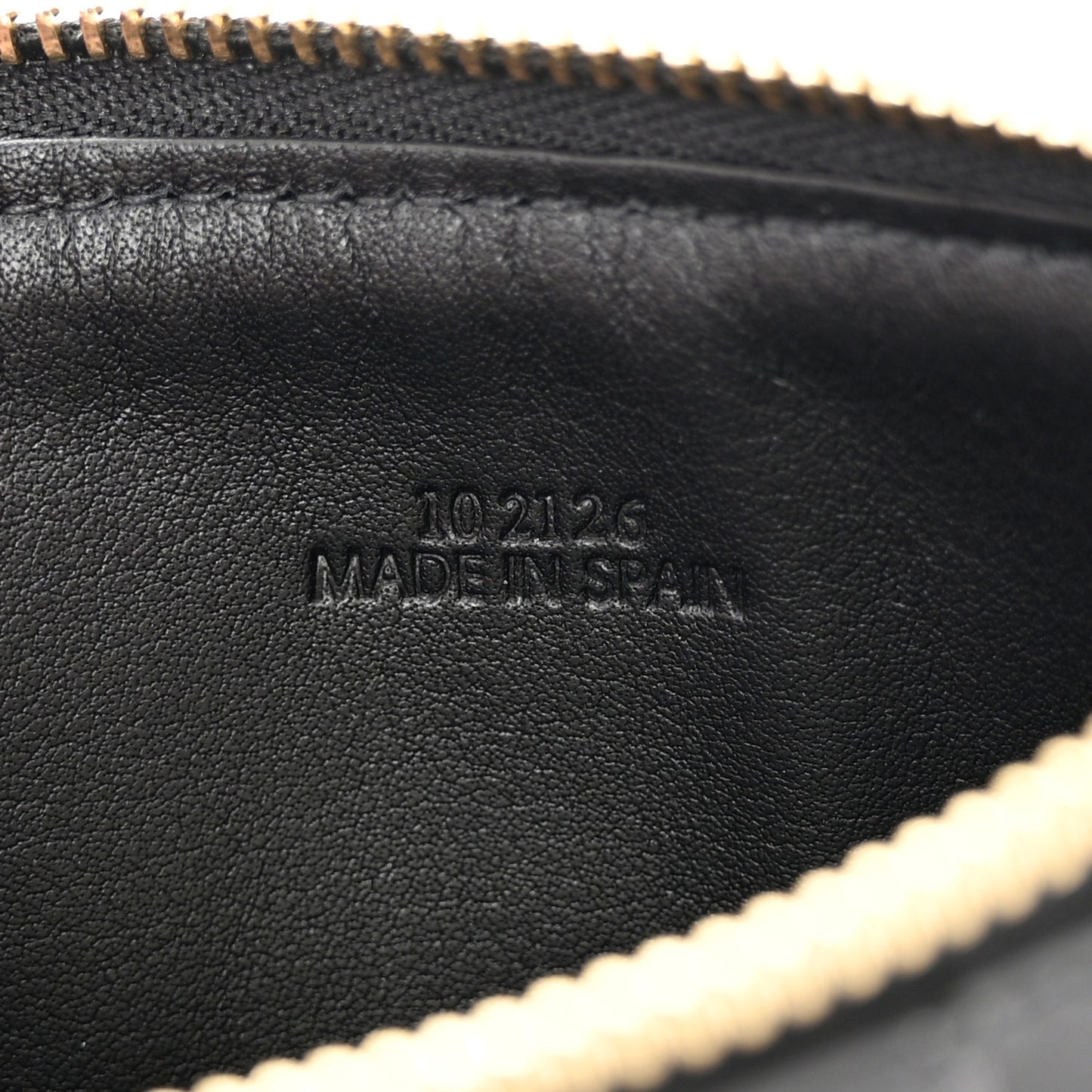 Canvas Jacquard Calfskin Anagram Coin Card Holder Navy Black