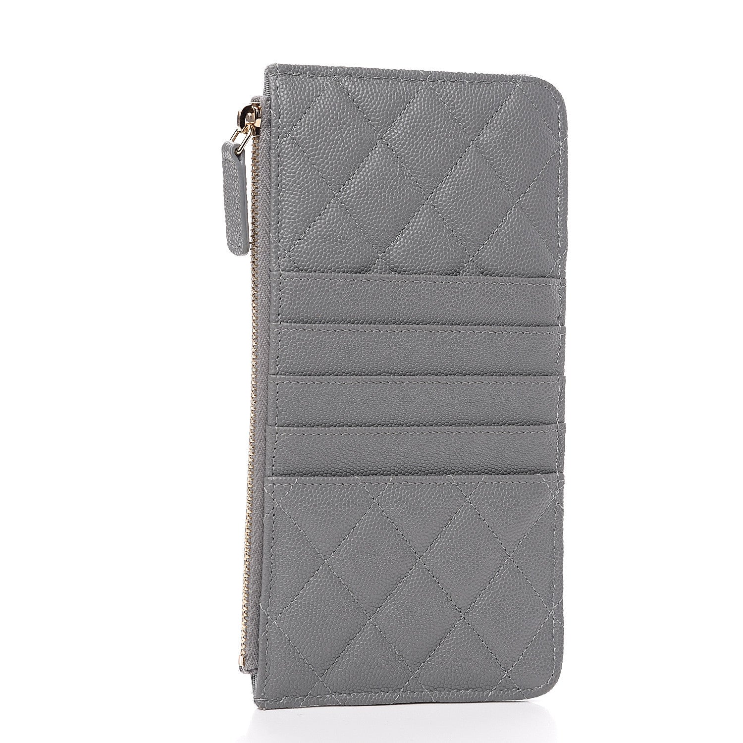 Chanel Caviar Quilted Classic iPhone Pouch Grey 2 of 7