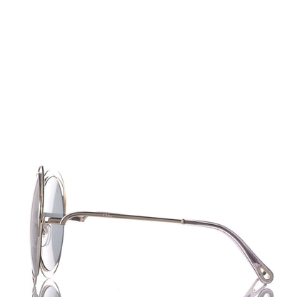 Chloe Oversize Round Carlina Oversized Round Sunglasses CE114S Gold Grey Metallic 2 of 7