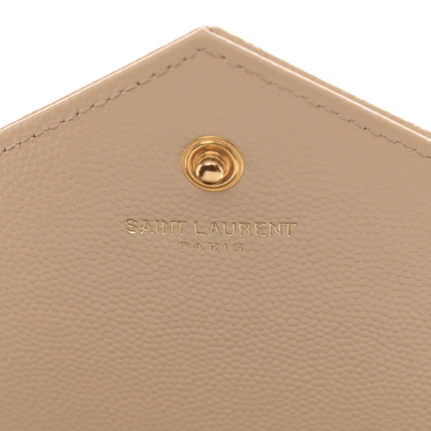 Grain De Poudre Matelasse Chevron Monogram Chain Wallet Nude Powder