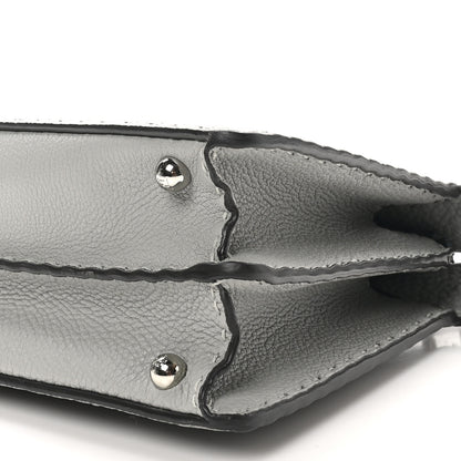 Fendi Cuoio Romano Selleria Bi-Color Small Peekaboo I SEE U Satchel Ghiaccio Asfalto 9 of 9