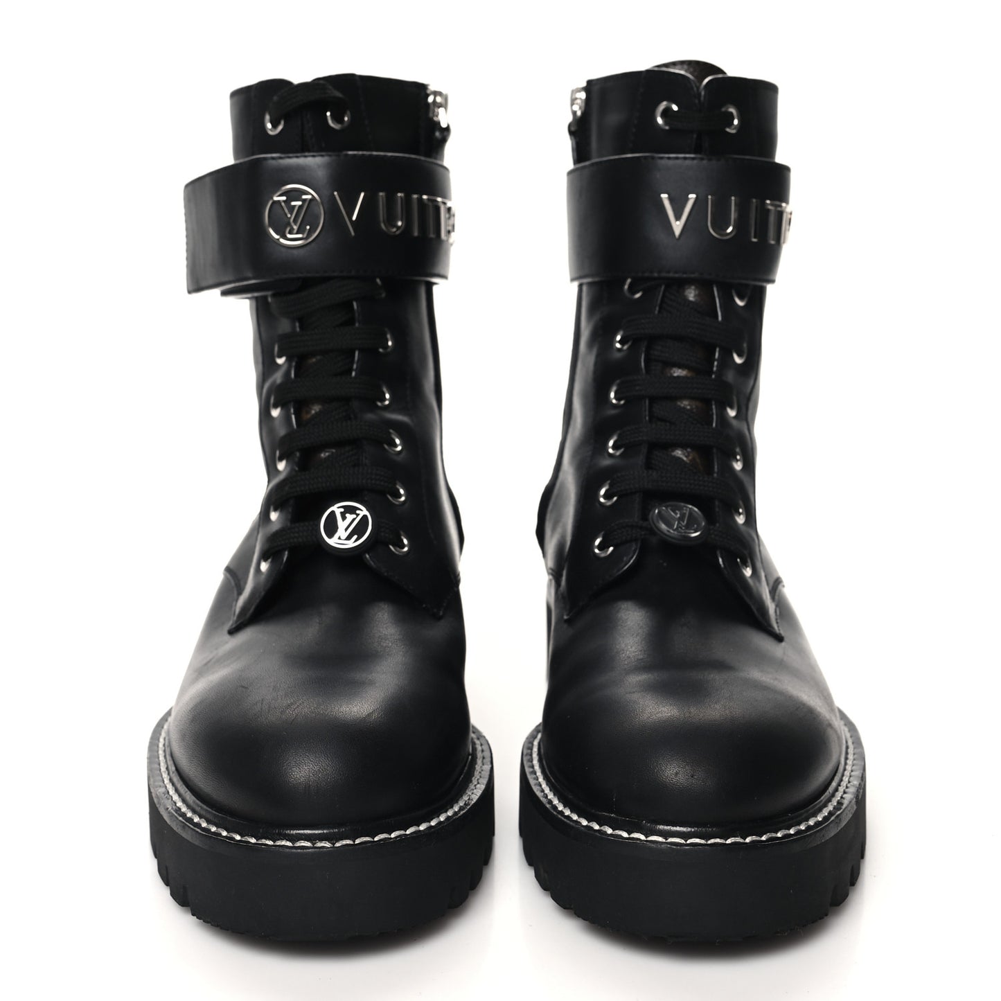 Calfskin Territory Flat Ranger Boots 38.5 Black