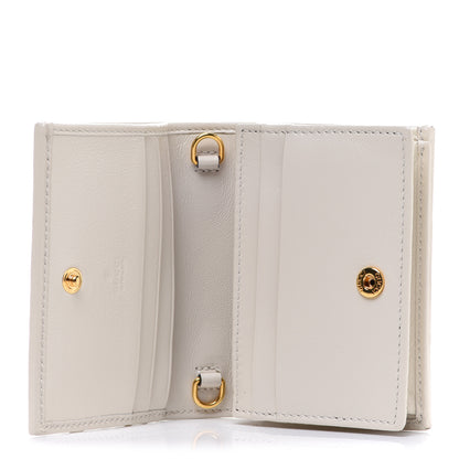 Gucci Calfskin Web Rajah Chain Card Case Wallet White 4 of 7