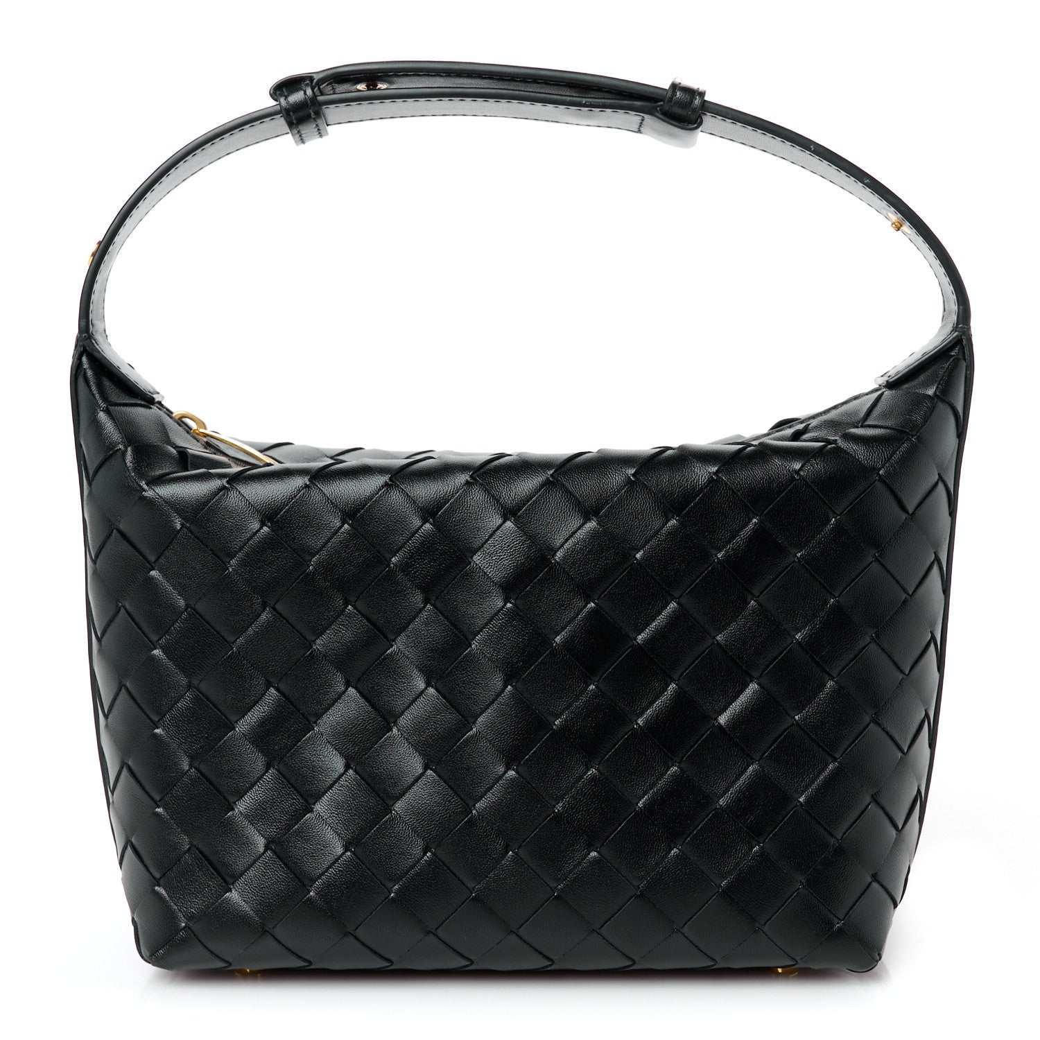 Bottega Veneta Calfskin Nappa Intrecciato Mini Wallace Black 1 of 12