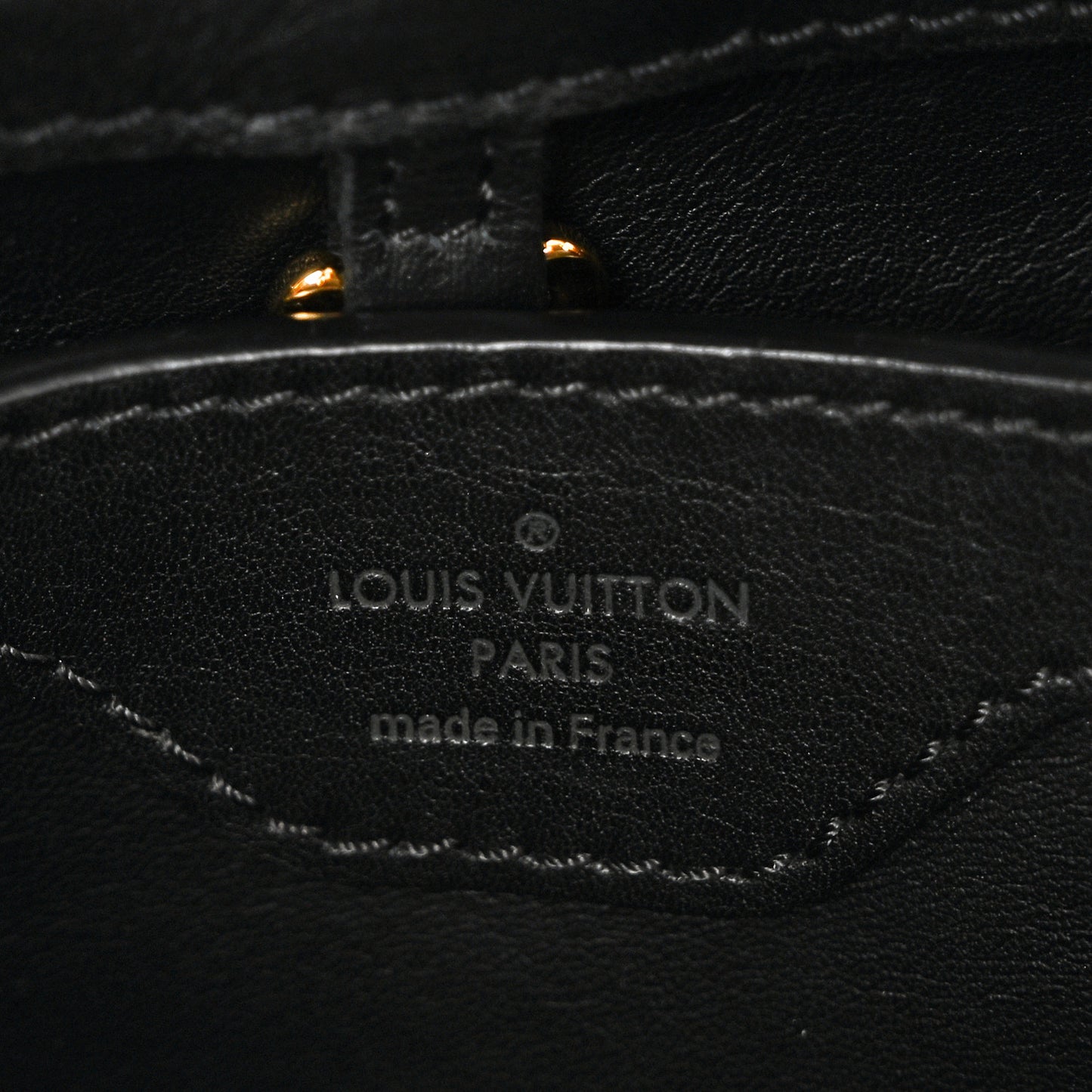 Calfskin Studded Flower Capucines BB  Black