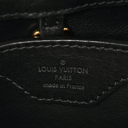 Louis Vuitton Calfskin Studded Flower Capucines BB  Black 6 of 9