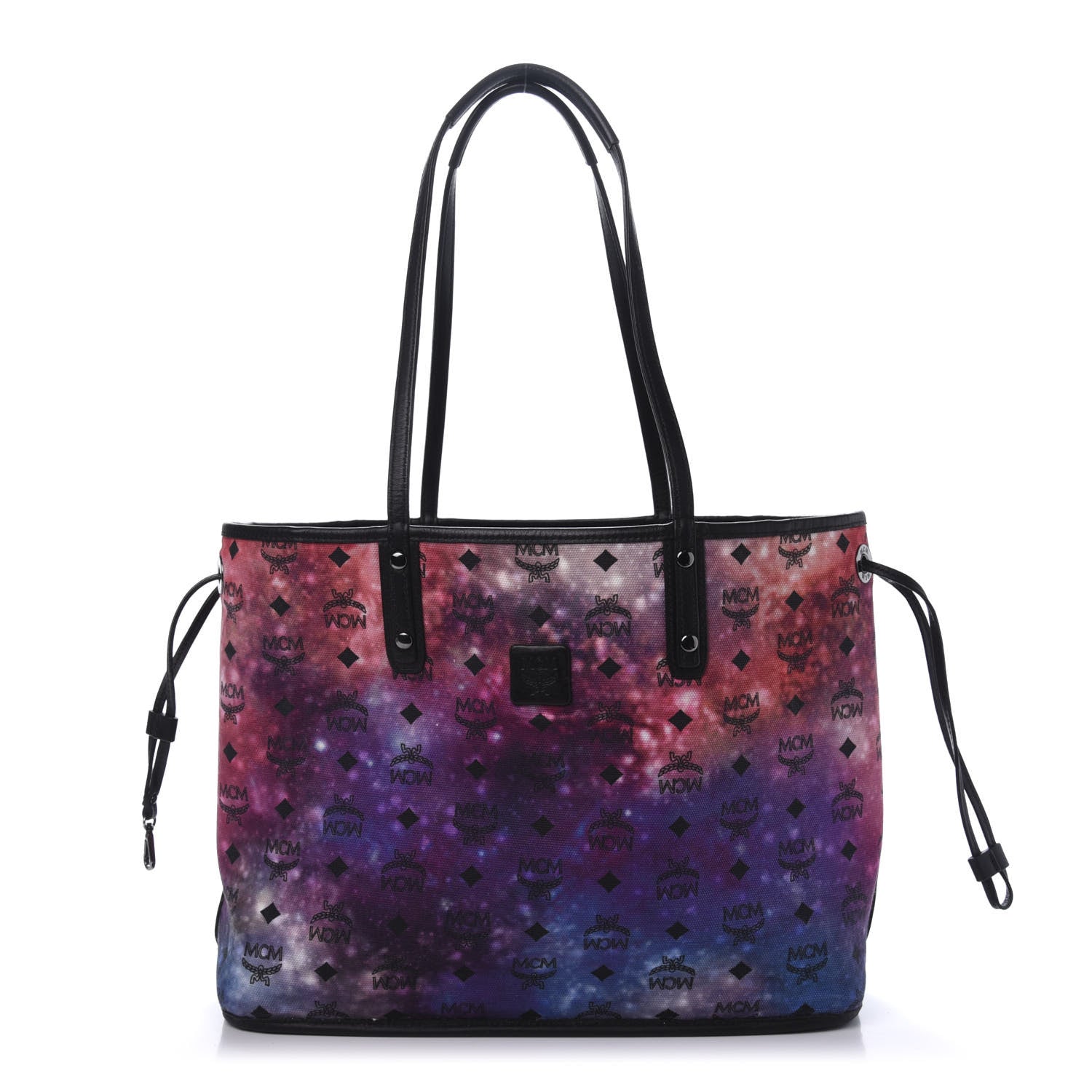 MCM Metallic Galaxy Visetos Medium Project Reversible Shopper Tote Black Multicolor 14 of 21