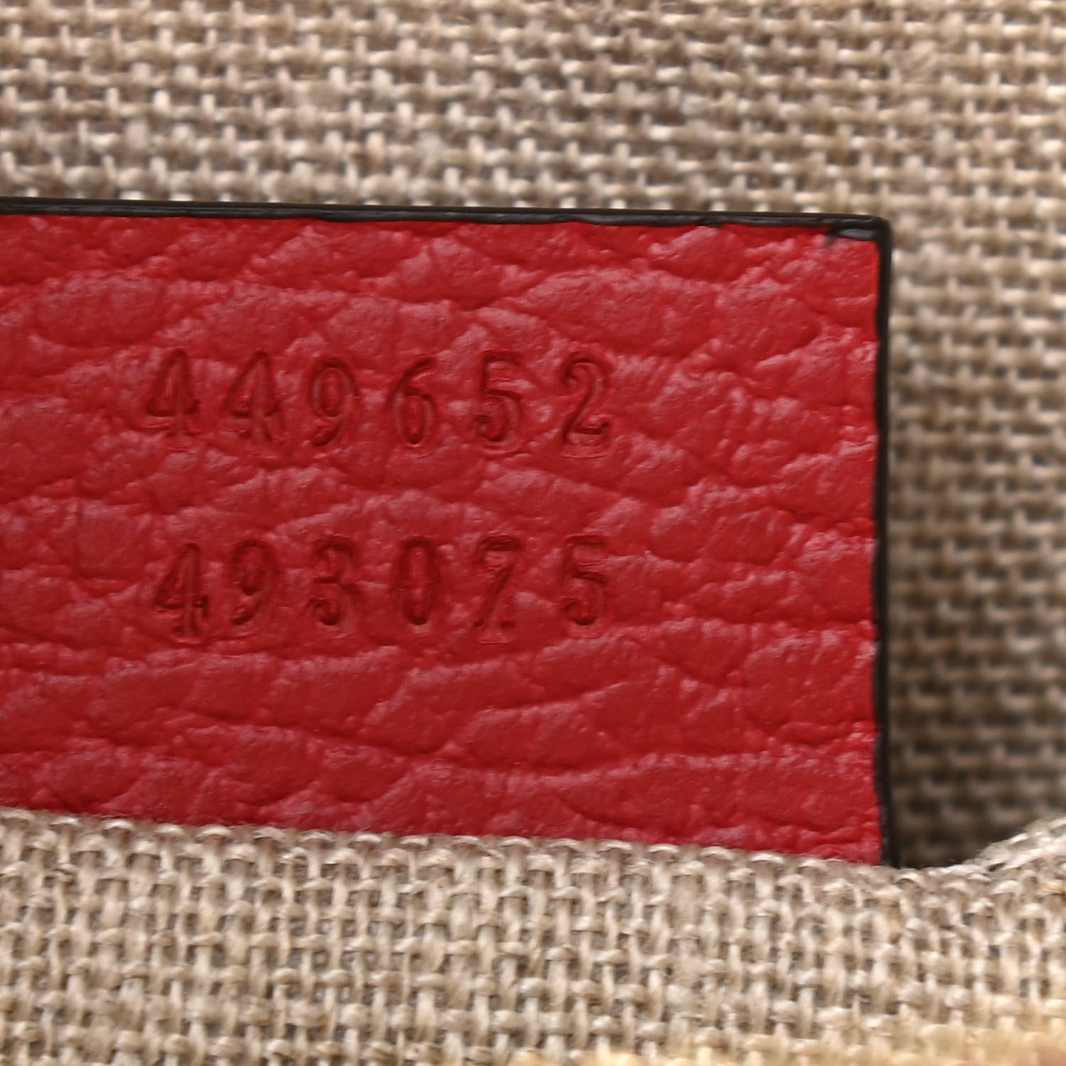 Gucci Calfskin Bamboo Clutch Red 7 of 8