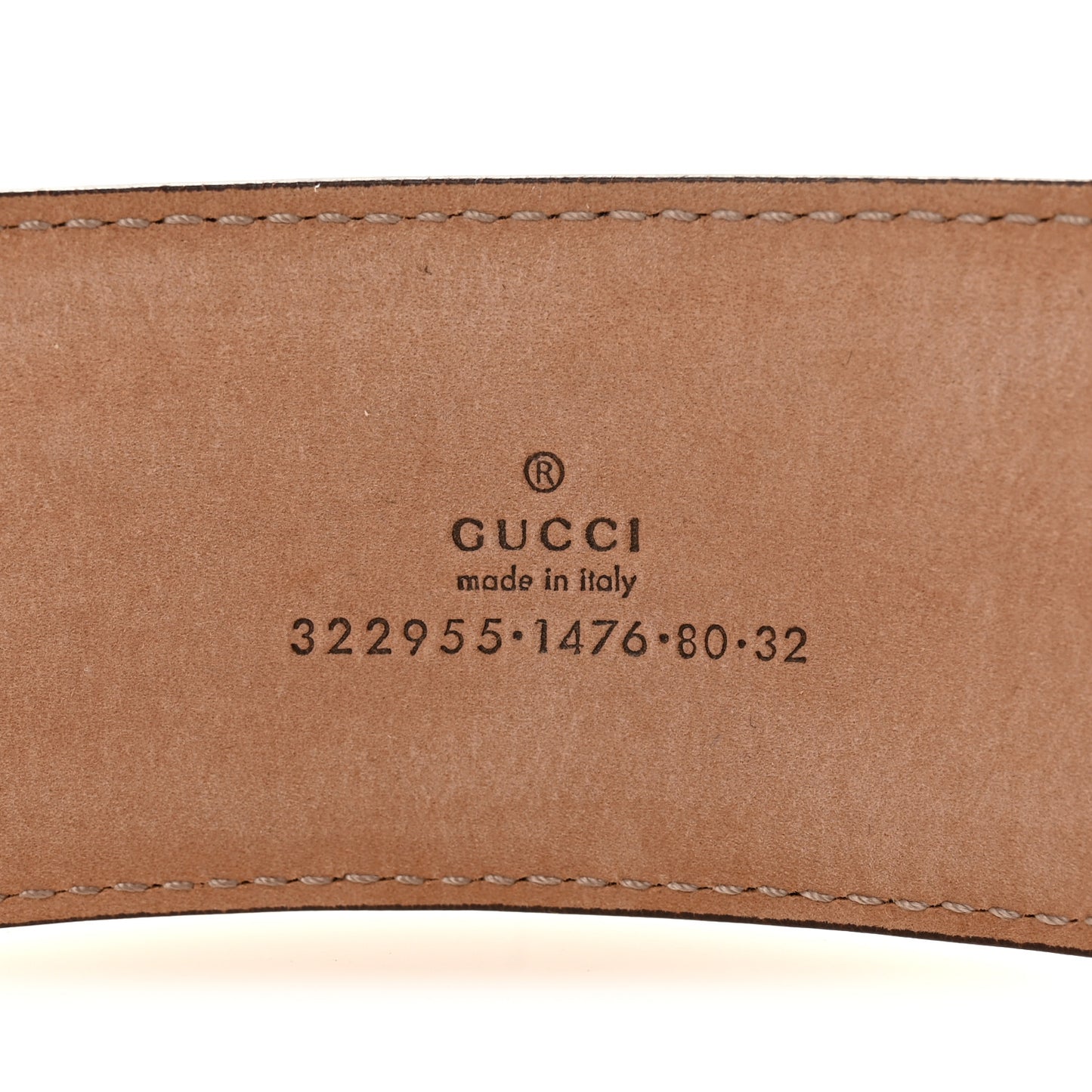 Calfskin Bamboo Buckle Belt 80 32 Brown