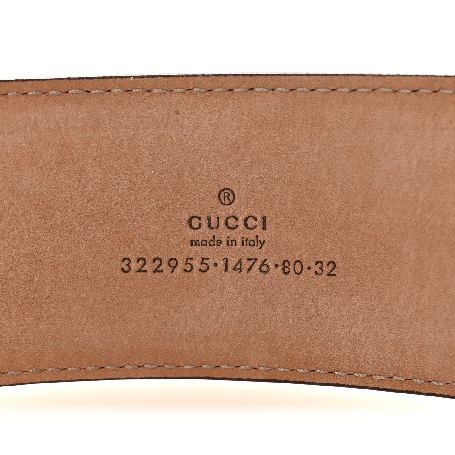 Gucci Calfskin Bamboo Buckle Belt 80 32 Brown 3 of 5