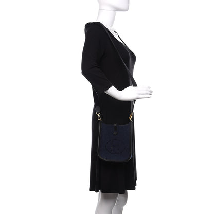 Hermes Feutre Swift Evelyne TPM Bleu Nuit Black 2 of 11
