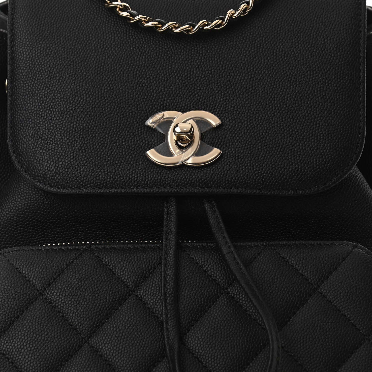 Chanel Caviar Quilted Business Affinity Backpack Black 8 of 11