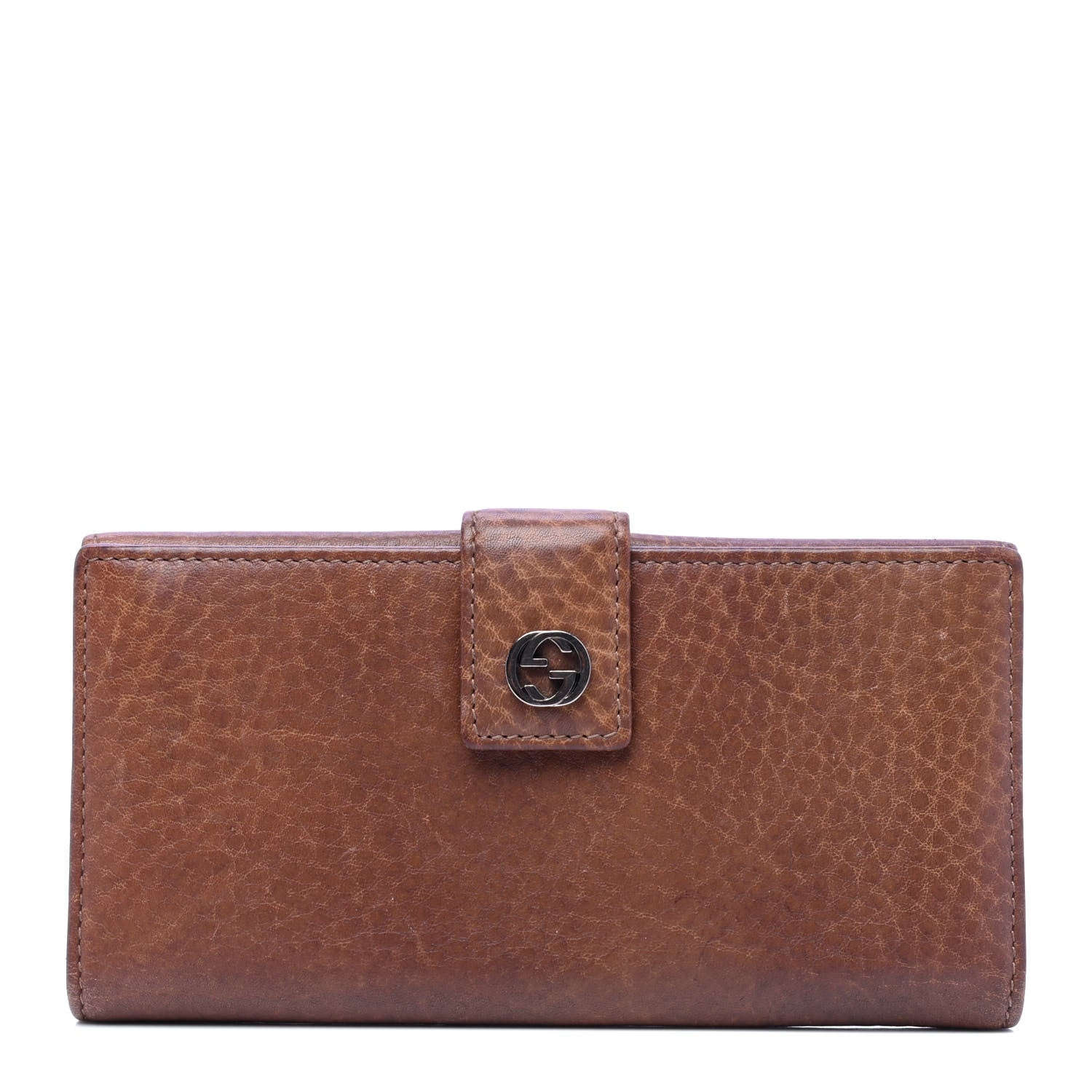 Gucci Calfskin Miss GG Continental Wallet Old Naturale 1 of 6