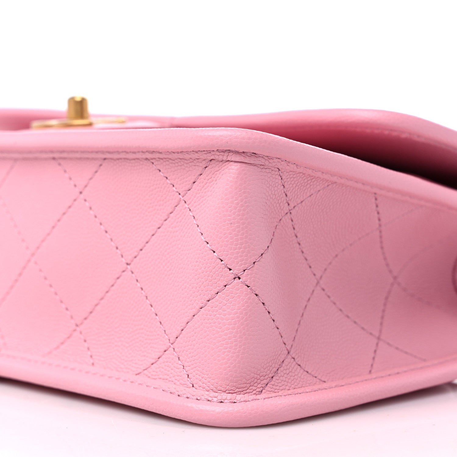 Chanel Caviar Quilted School Memory Small Top Handle Flap Pink 9 of 9