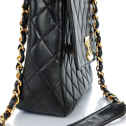 Chanel Lambskin Quilted Medium Single Flap Black 10 of 10