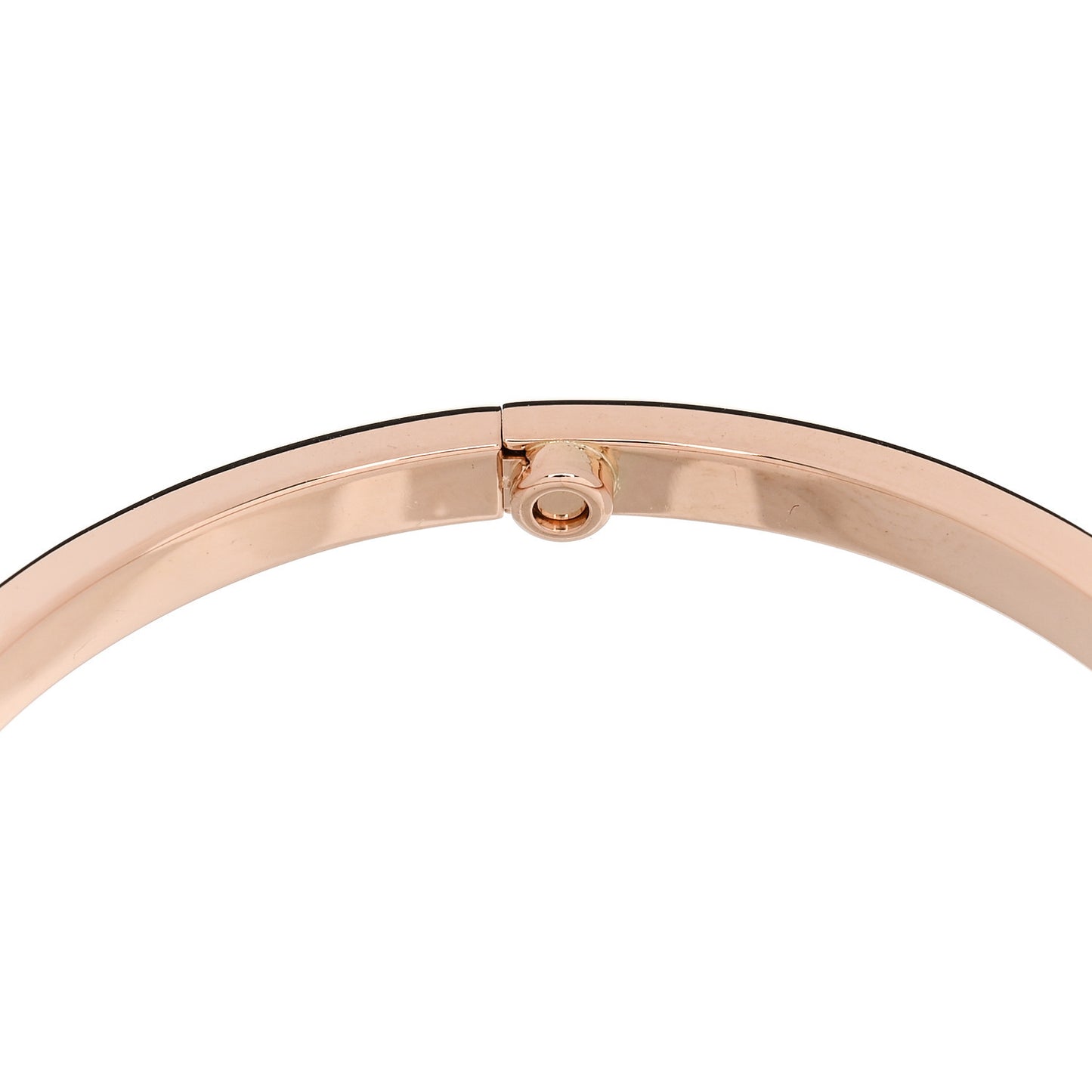 18K Pink Gold 6 Diamond Small LOVE Bracelet 17