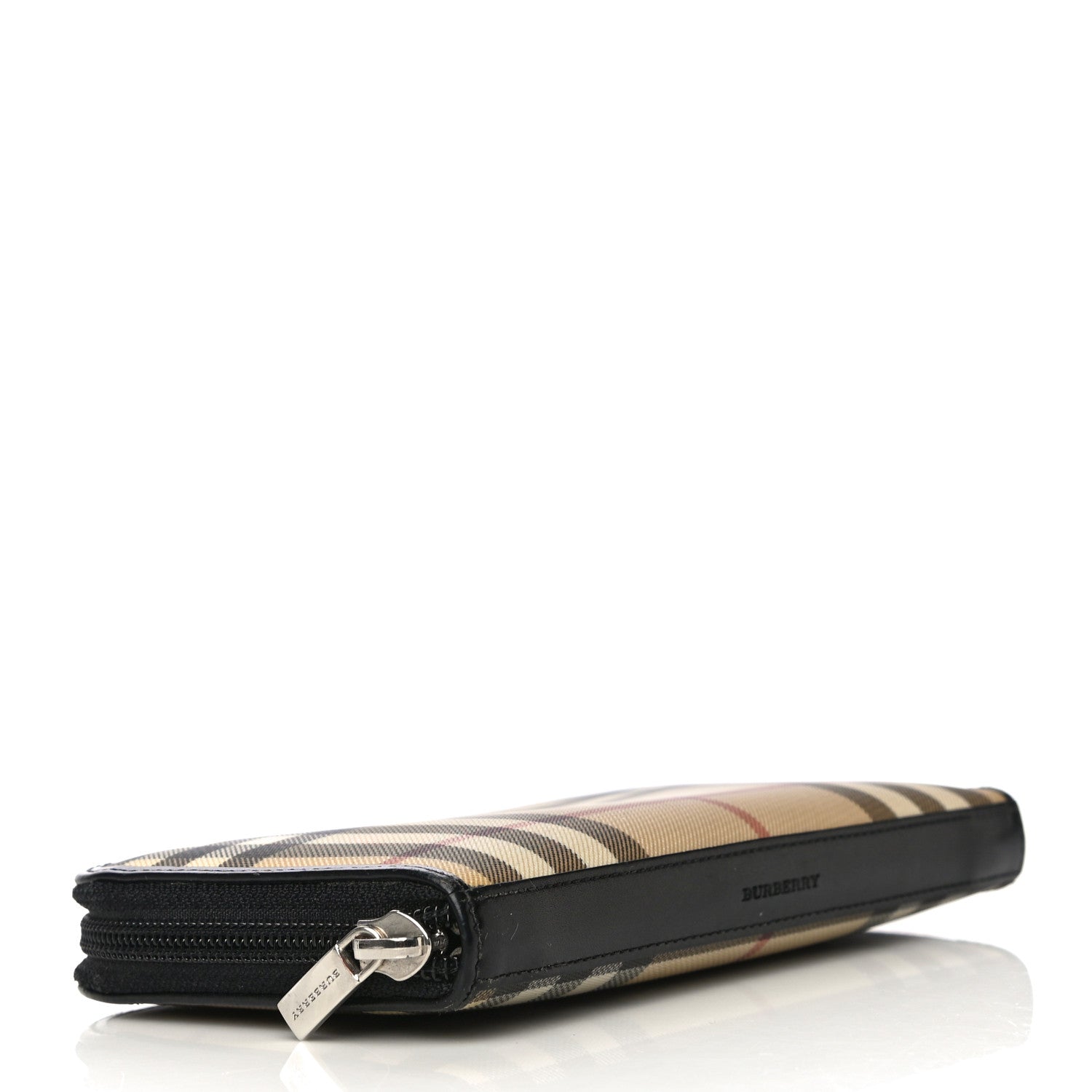 Burberry House Check Large Ziggy Zip Around Wallet Black 4 of 15