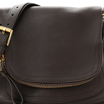 Tom Ford Grained Calfskin Medium Jennifer Crossbody Bag Brown 8 of 11