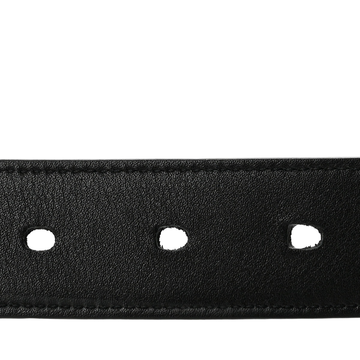 Saint Laurent Box Laque Monochrome Monogram Square Buckle Belt 75 30 Black 4 of 8
