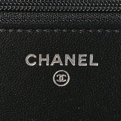 Chanel Lambskin Quilted Trendy CC Wallet On Chain WOC So Black 6 of 12