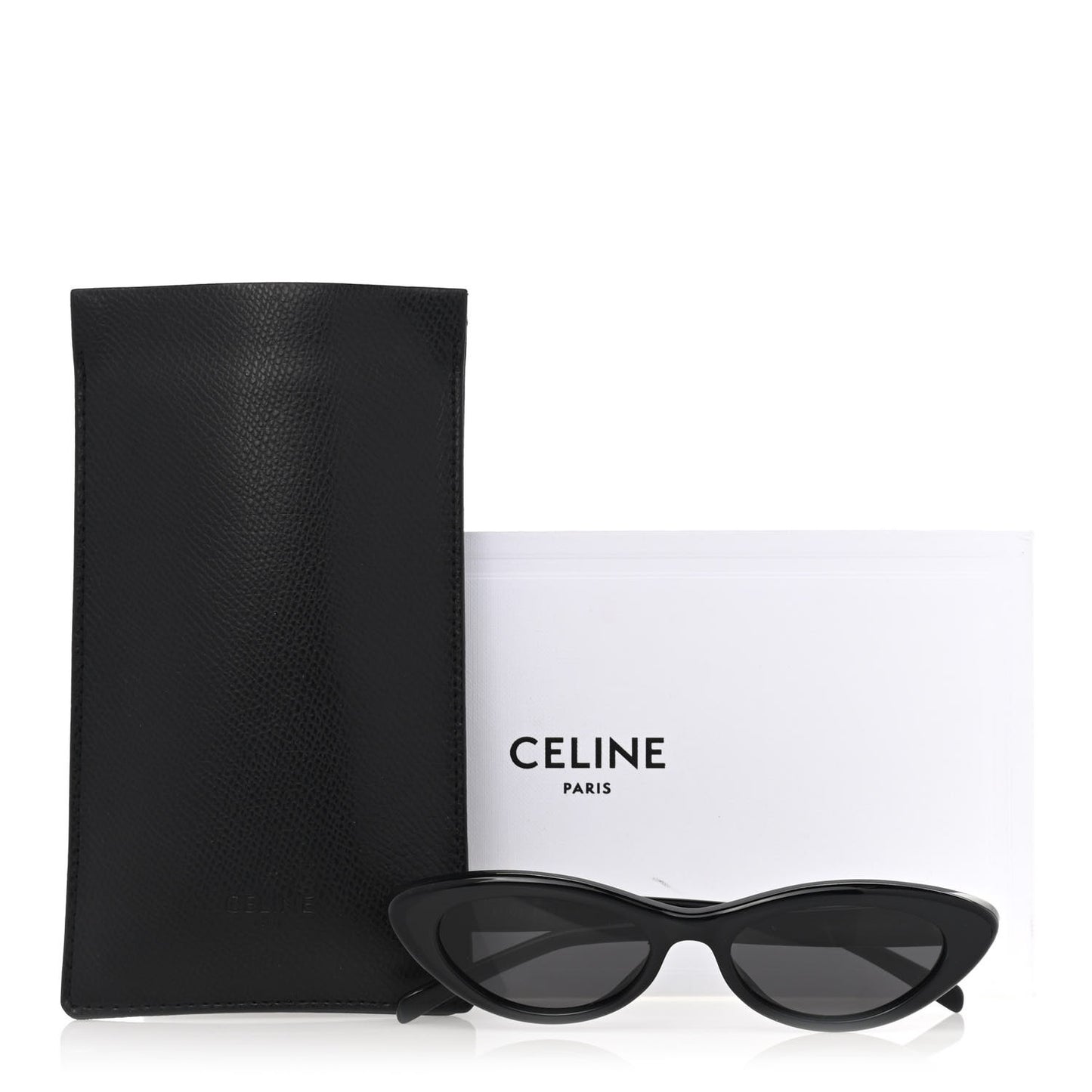 Acetate Cat Eye Sunglasses CL40184U Black