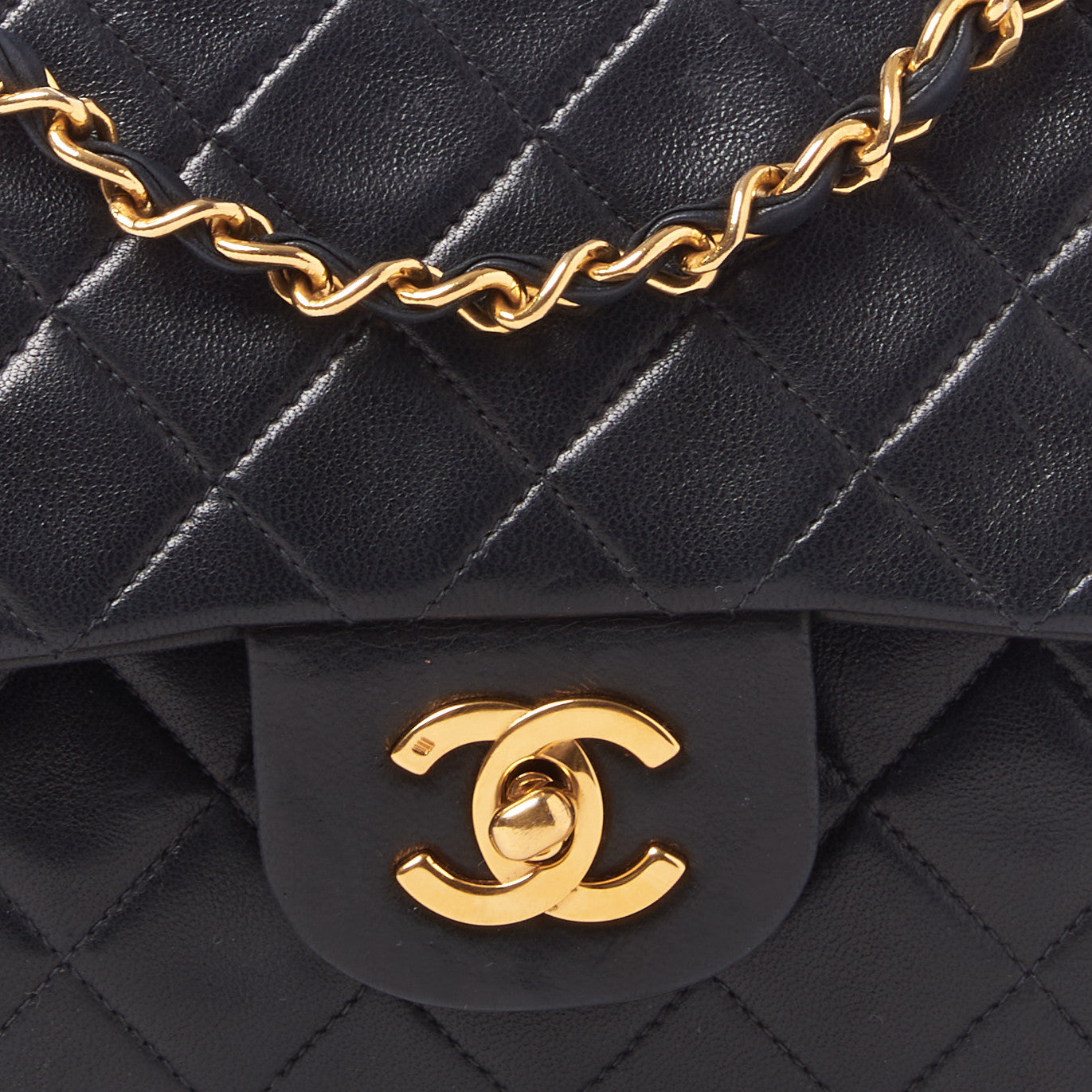 Chanel Lambskin Quilted Small Double Flap Black 6 of 9