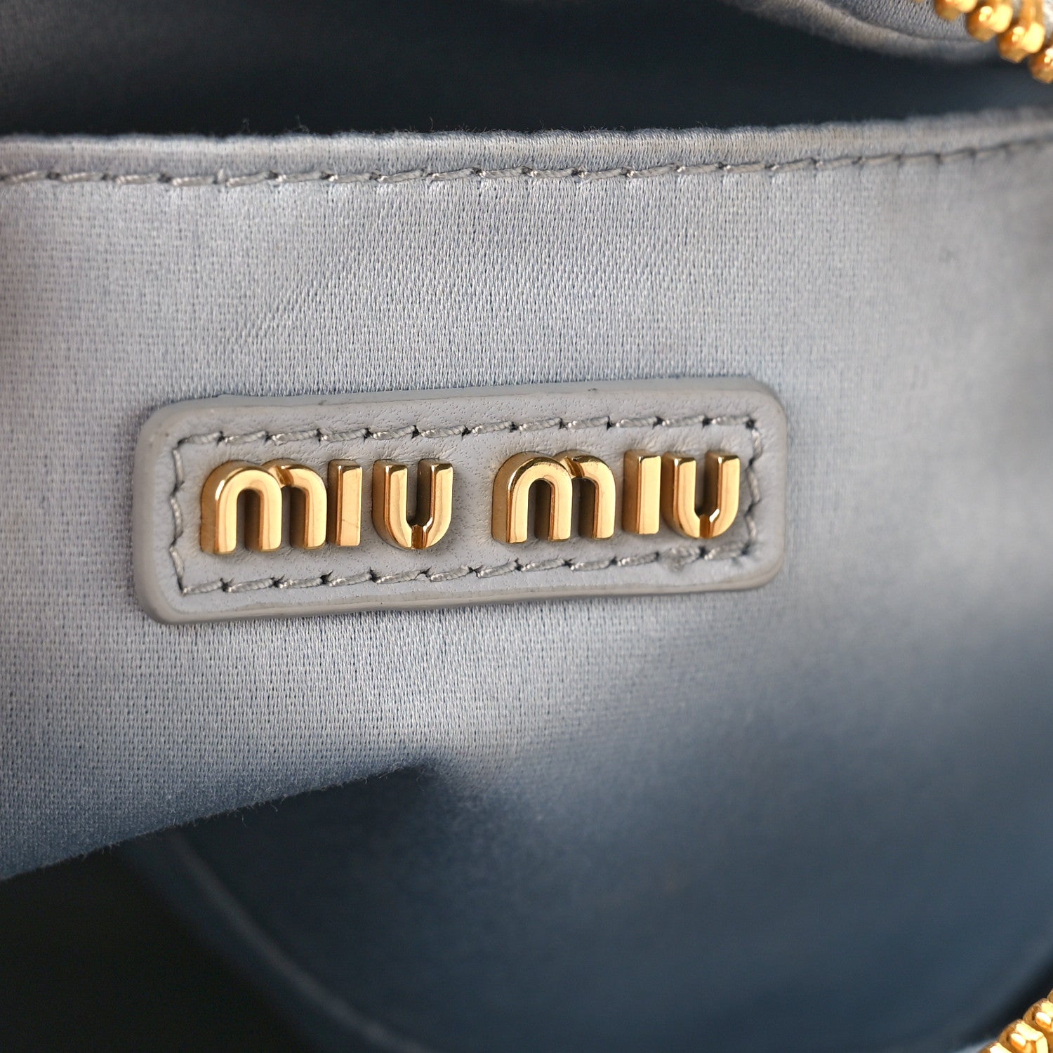 Miu Miu Nappa Matelasse Small Arcadie Cornflower 6 of 8
