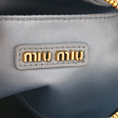 Miu Miu Nappa Matelasse Small Arcadie Cornflower 6 of 8