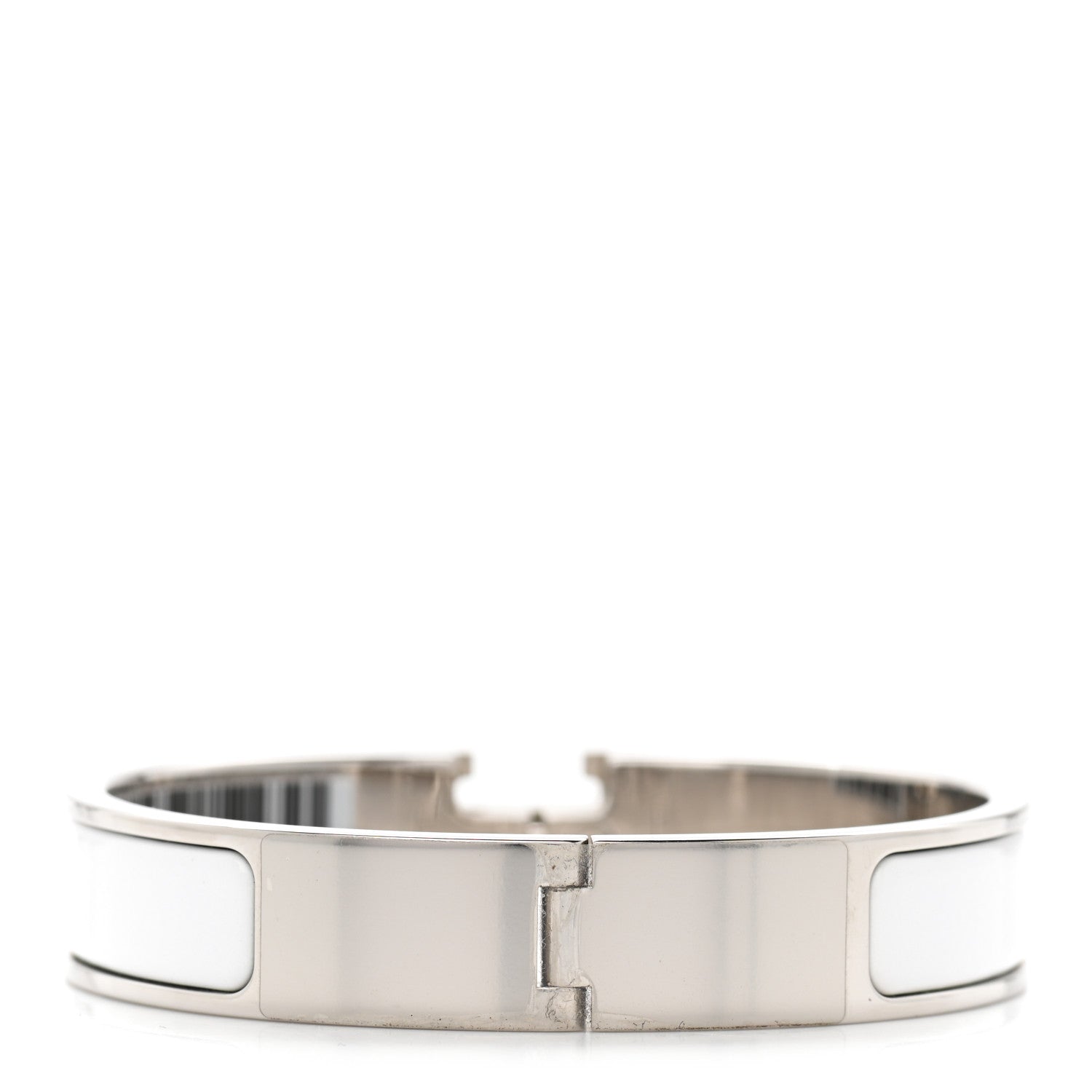 Hermes Enamel Narrow Clic Clac H Bracelet PM White 3 of 5