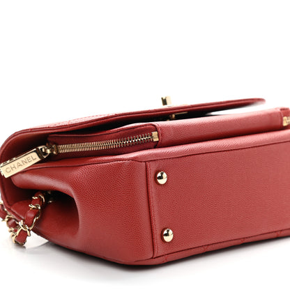 Chanel Caviar Quilted Medium Business Affinity Flap Red 6 of 9