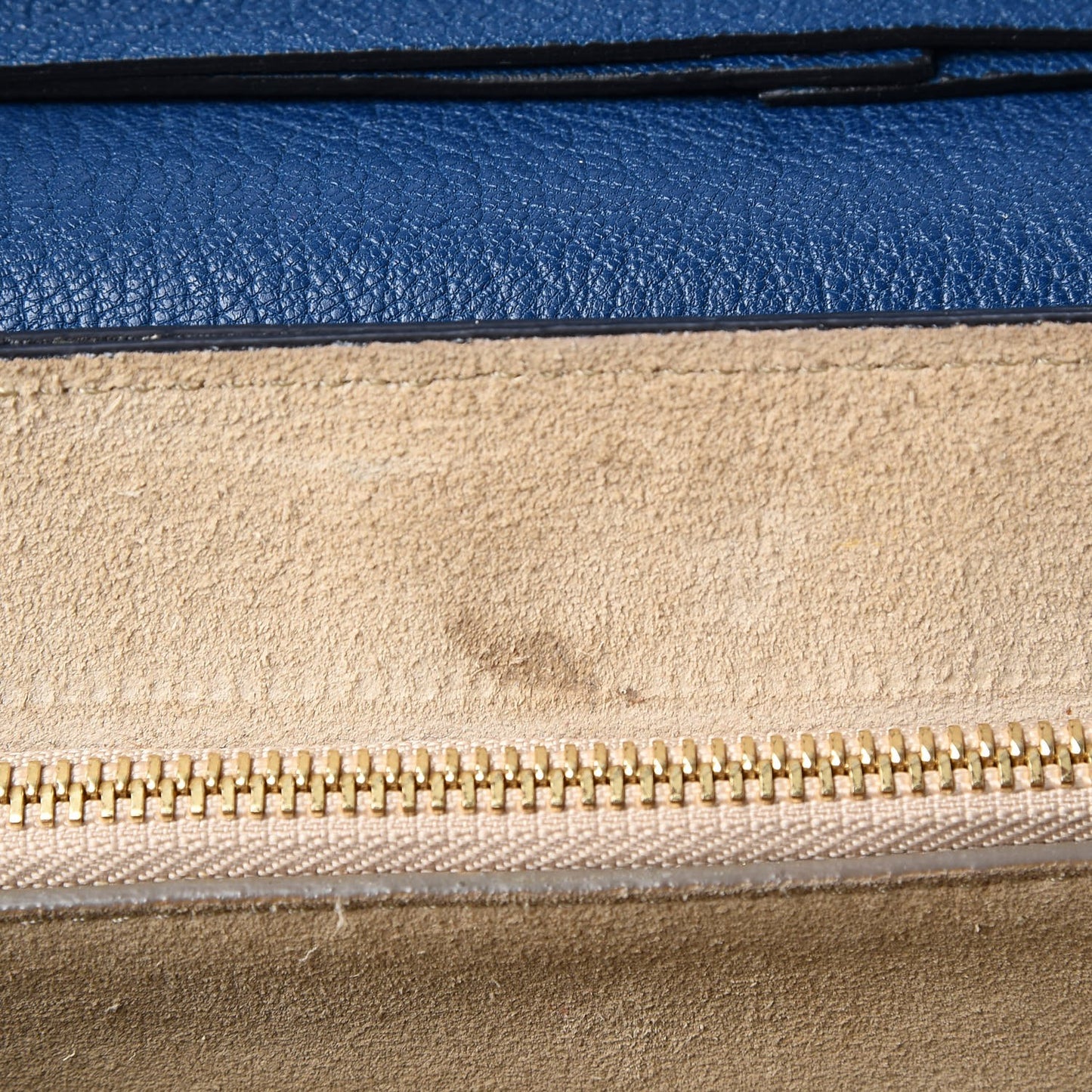 Grained Lambskin Large Drew Shoulder Bag Factory Blue