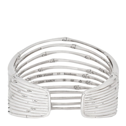 John Hardy Sterling Silver Black Sapphire Wide Bamboo Lava Flex Cuff Bracelet 2 of 3