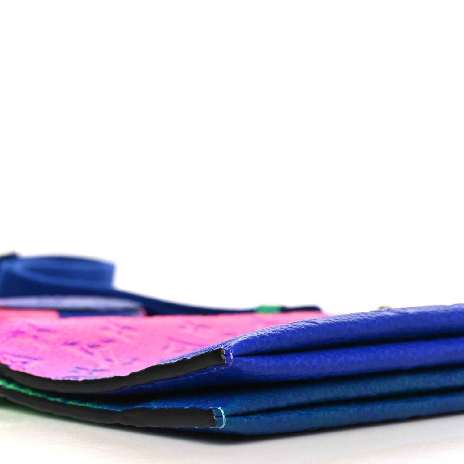 Louis Vuitton Taurillon Illusion Trio Pouch Bleu Rose 8 of 9