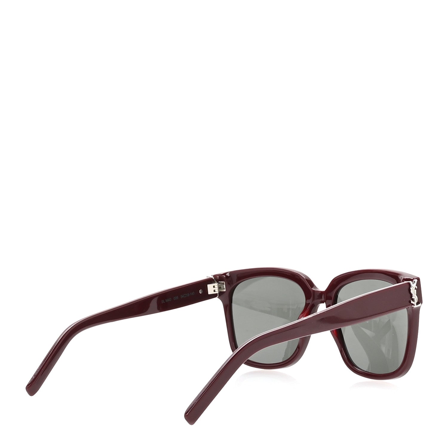 Saint Laurent Acetate Square SL M40 Sunglasses Burgundy 7 of 16