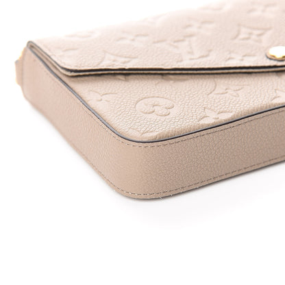 Louis Vuitton Empreinte Pochette Felicie Chain Wallet Tourterelle 8 of 12